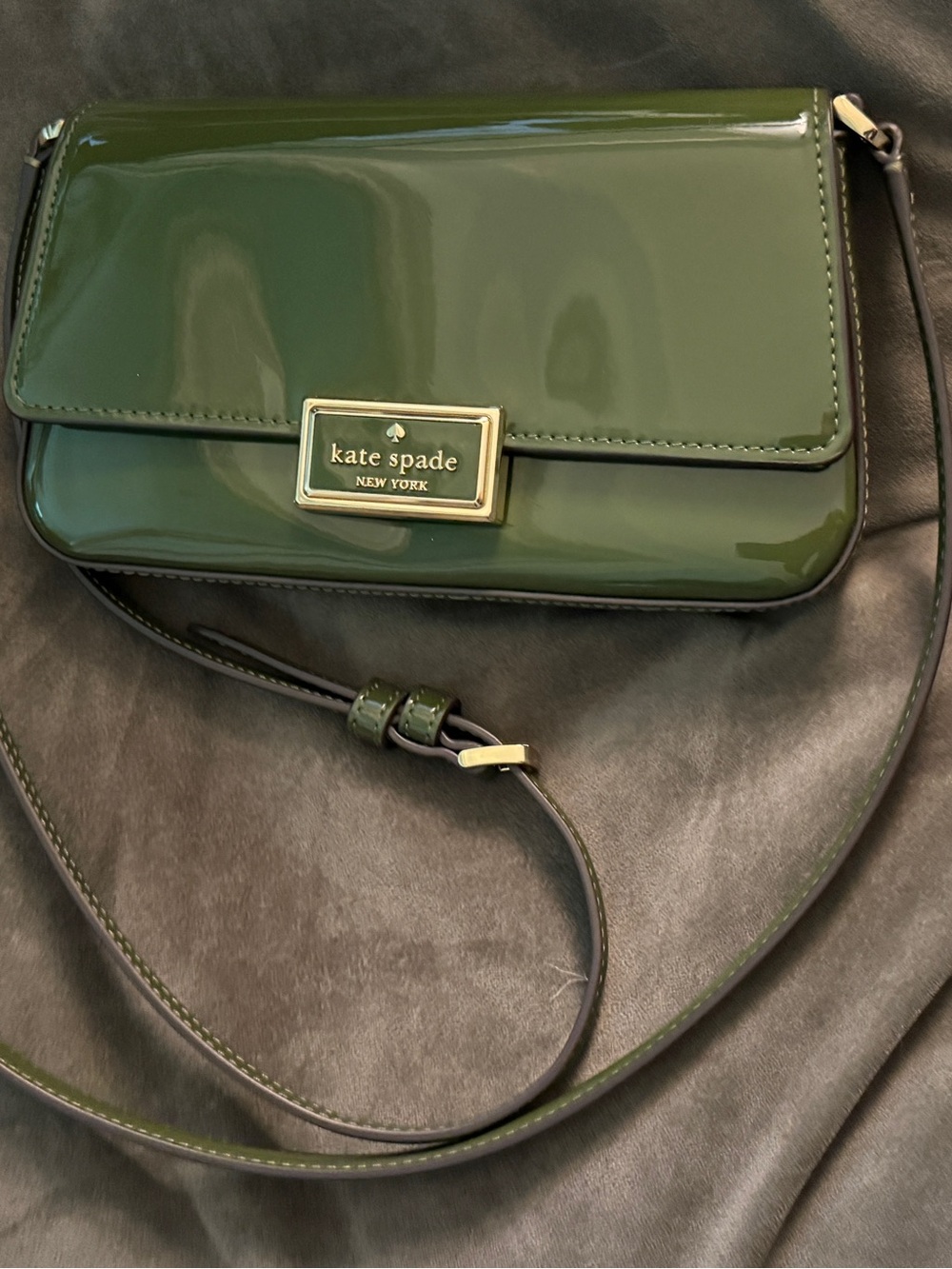 Bundle!! Kate Spade Green Leather Crossbody and Wallet